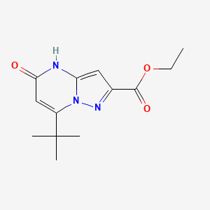 Ethyl7-(tert-butyl)-5-oxo-4,5-dihydropyrazolo[1,5-a]pyrimidine-2-carboxylate