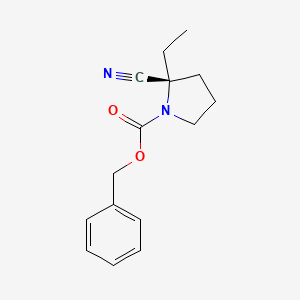 (R)-Benzyl 2-cyano-2-ethylpyrrolidine-1-carboxylate