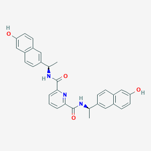 N2,N6-bis((R)-1-(6-hydroxynaphthalen-2-yl)ethyl)pyridine-2,6-dicarboxamide