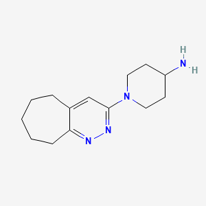 1-(6,7,8,9-Tetrahydro-5H-cyclohepta[c]pyridazin-3-yl)piperidin-4-amine