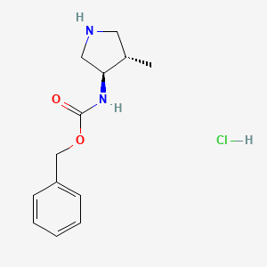 Benzyl (trans-4-methylpyrrolidin-3-yl)carbamate hydrochloride