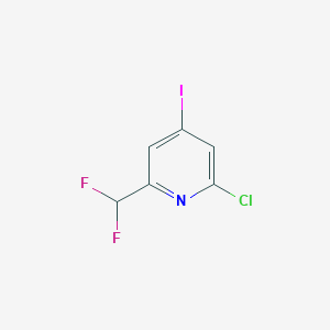 2-Chloro-6-(difluoromethyl)-4-iodopyridine