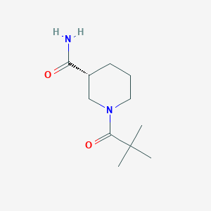 molecular formula C11H20N2O2 B11780569 (R)-1-Pivaloylpiperidine-3-carboxamide 