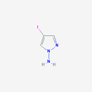 molecular formula C3H4IN3 B11780574 4-Iodo-1H-pyrazol-1-amine 