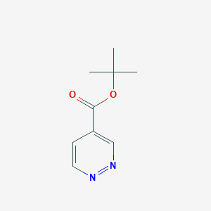 molecular formula C9H12N2O2 B11780650 tert-Butyl pyridazine-4-carboxylate 