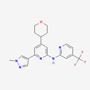 6-(1-Methyl-1H-pyrazol-4-yl)-4-(tetrahydro-2H-pyran-4-yl)-N-(4-(trifluoromethyl)pyridin-2-yl)pyridin-2-amine