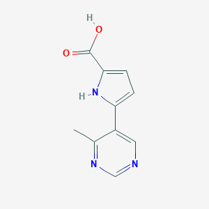 5-(4-Methylpyrimidin-5-yl)-1H-pyrrole-2-carboxylic acid