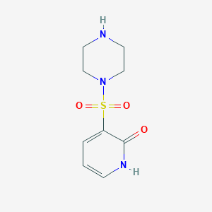 molecular formula C9H13N3O3S B11780808 3-(Piperazin-1-ylsulfonyl)pyridin-2(1H)-one 