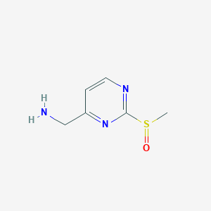 (2-(Methylsulfinyl)pyrimidin-4-yl)methanamine