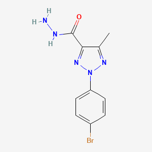 2-(4-Bromophenyl)-5-methyl-2H-1,2,3-triazole-4-carbohydrazide