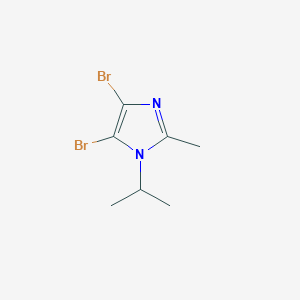 molecular formula C7H10Br2N2 B11780847 4,5-Dibromo-1-isopropyl-2-methyl-1H-imidazole 