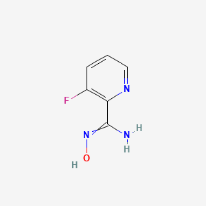 molecular formula C6H6FN3O B11780854 3-Fluoro-N-hydroxypicolinimidamide 