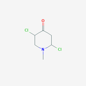 molecular formula C6H9Cl2NO B11780855 2,5-Dichloro-1-methyl-3,6-dihydropyridin-4(1H)-one CAS No. 1624262-49-2