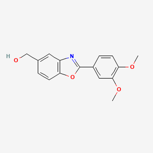 molecular formula C16H15NO4 B11780872 (2-(3,4-Dimethoxyphenyl)benzo[d]oxazol-5-yl)methanol 