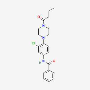 N-[4-(4-butanoylpiperazin-1-yl)-3-chlorophenyl]benzamide