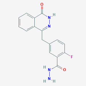 2-Fluoro-5-((4-oxo-3,4-dihydrophthalazin-1-yl)methyl)benzohydrazide