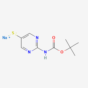 Sodium 2-((tert-butoxycarbonyl)amino)pyrimidine-5-thiolate