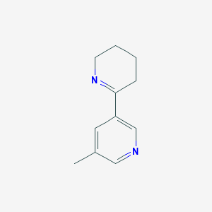 molecular formula C11H14N2 B11780978 5'-Methyl-3,4,5,6-tetrahydro-2,3'-bipyridine 