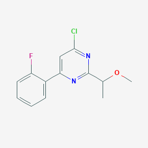 4-Chloro-6-(2-fluorophenyl)-2-(1-methoxyethyl)pyrimidine