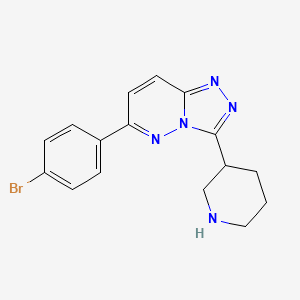 6-(4-Bromophenyl)-3-(piperidin-3-yl)-[1,2,4]triazolo[4,3-b]pyridazine