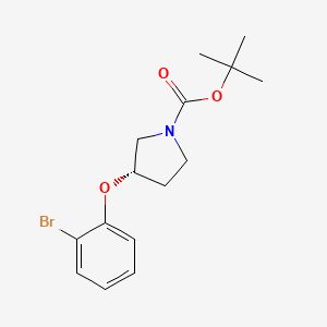 molecular formula C15H20BrNO3 B11781063 tert-butyl (3S)-3-(2-bromophenoxy)pyrrolidine-1-carboxylate 