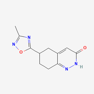 6-(3-Methyl-1,2,4-oxadiazol-5-yl)-5,6,7,8-tetrahydrocinnolin-3(2H)-one