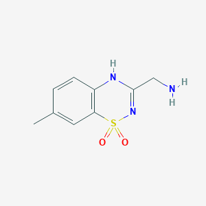 3-(Aminomethyl)-7-methyl-4H-benzo[e][1,2,4]thiadiazine 1,1-dioxide