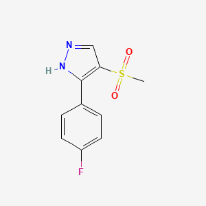 3-(4-Fluorophenyl)-4-(methylsulfonyl)-1H-pyrazole