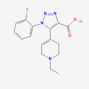 5-(1-Ethyl-1,2,3,6-tetrahydropyridin-4-yl)-1-(2-fluorophenyl)-1H-1,2,3-triazole-4-carboxylic acid