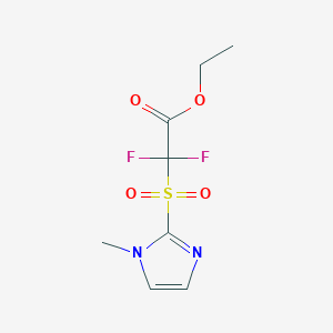 Ethyl 2,2-difluoro-2-((1-methyl-1H-imidazol-2-yl)sulfonyl)acetate