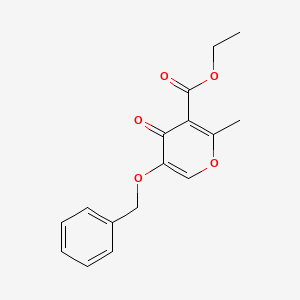 Ethyl 5-(benzyloxy)-2-methyl-4-oxo-4H-pyran-3-carboxylate