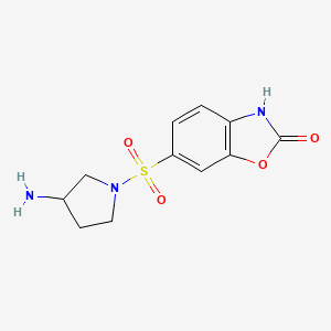 6-((3-Aminopyrrolidin-1-yl)sulfonyl)benzo[d]oxazol-2(3H)-one