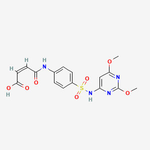 4-[[4-[[(2,6-Dimethoxy-4-pyrimidinyl)amino]sulfonyl]phenyl]amino]-4-oxoisocrotonic acid