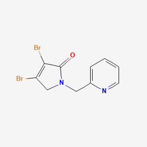 3,4-Dibromo-1-(pyridin-2-ylmethyl)-1H-pyrrol-2(5H)-one