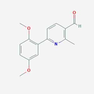 6-(2,5-Dimethoxyphenyl)-2-methylnicotinaldehyde