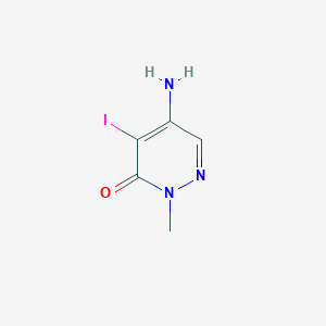 5-Amino-4-iodo-2-methylpyridazin-3(2H)-one