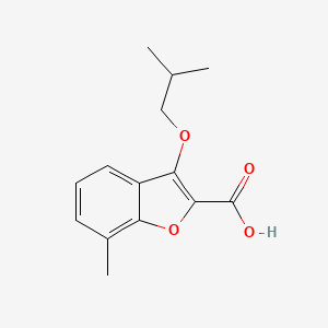 3-Isobutoxy-7-methylbenzofuran-2-carboxylic acid