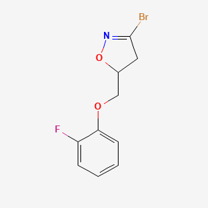 3-Bromo-5-((2-fluorophenoxy)methyl)-4,5-dihydroisoxazole