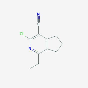 3-Chloro-1-ethyl-6,7-dihydro-5H-cyclopenta[c]pyridine-4-carbonitrile