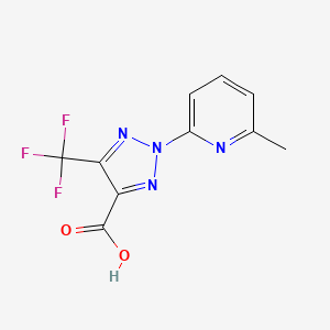 2-(6-Methylpyridin-2-yl)-5-(trifluoromethyl)-2H-1,2,3-triazole-4-carboxylic acid