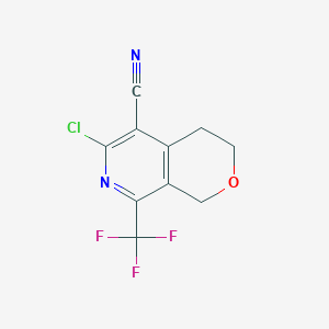 6-Chloro-8-(trifluoromethyl)-3,4-dihydro-1H-pyrano[3,4-c]pyridine-5-carbonitrile