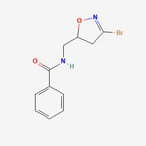 N-((3-Bromo-4,5-dihydroisoxazol-5-yl)methyl)benzamide