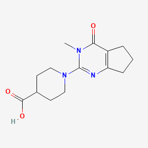 1-(3-Methyl-4-oxo-4,5,6,7-tetrahydro-3H-cyclopenta[d]pyrimidin-2-yl)piperidine-4-carboxylic acid