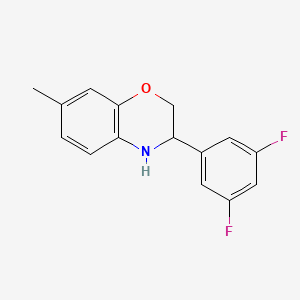 3-(3,5-Difluorophenyl)-7-methyl-3,4-dihydro-2H-benzo[b][1,4]oxazine