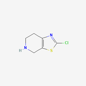 molecular formula C6H7ClN2S B11782090 2-Chloro-4,5,6,7-tetrahydrothiazolo[5,4-c]pyridine 