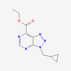 Ethyl 3-(cyclopropylmethyl)-3H-[1,2,3]triazolo[4,5-D]pyrimidine-7-carboxylate