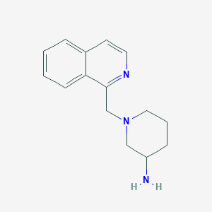 molecular formula C15H19N3 B11782106 1-(Isoquinolin-1-ylmethyl)piperidin-3-amine 