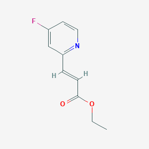 molecular formula C10H10FNO2 B11782136 (E)-Ethyl 3-(4-fluoropyridin-2-yl)acrylate 