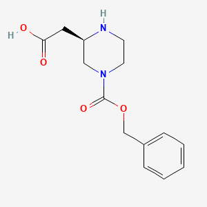 (R)-2-(4-((Benzyloxy)carbonyl)piperazin-2-yl)acetic acid