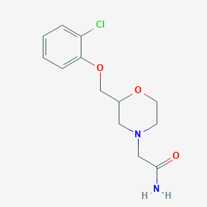 2-(2-((2-Chlorophenoxy)methyl)morpholino)acetamide